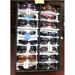 DISPLAY OF DESIGNER SUNGLASSES