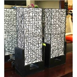 PAIR OF MODERN TABLE LAMPS