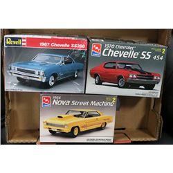 3 MODEL CARS INCL 1967 CHEVELLE SS 396, 1970
