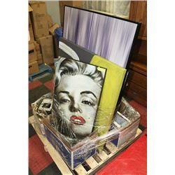 SHOW HOME PALLET WITH ART, DECOR AND MORE