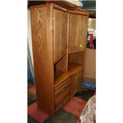 LOT OF 2 STAND UP CABNETS, WITH DRAWERS AND