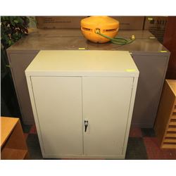 GROUP OF 5 METAL LOCKABLE STORAGE SHELVES NO