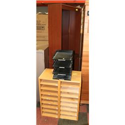 GROUP OF SHELVING AND ORGANIZATIONAL ITEMS