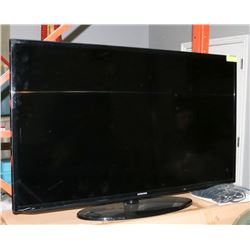 SAMSUNG 46" FLAT SCREEN TV WITH MANUAL REMOTE AND