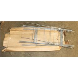 PALLET OF ADVERTISING SIGN STEPPING STAKES