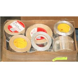 BOX OF ASSORTED FOIL TAPE