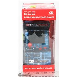 RETRO MACHINE MINI TABLE TOP ARCADE W/ 200