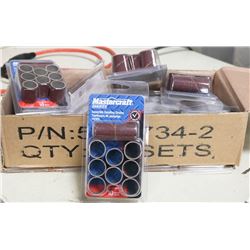 CASE OF 12 MASTERCRAFT ASSORTED SANDING DRUMS
