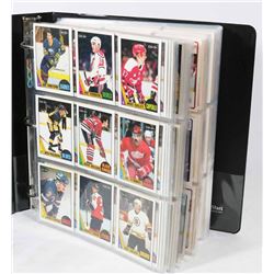 BINDER OF OPEECHEE HOCKEY CARDS 1987-1990