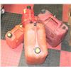 Image 1 : BUNDLE OF 4 ASSORTED GAS CANS