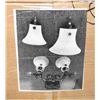 Image 1 : 3 NEW TRADITIONAL WALL SCONCES WITH GLASS