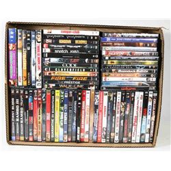 LARGE BOX W/55 DVD MOVIES & 3 BOX SETS -