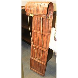 VINTAGE WOODEN TOBOGGAN