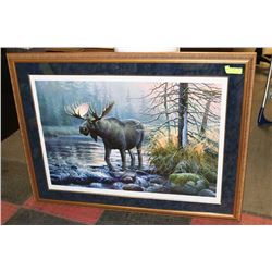 MOOSE AT DAY BREAK 46"X35"