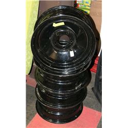 SET OF 4 NEW 5-BOLT STEEL RIMS -