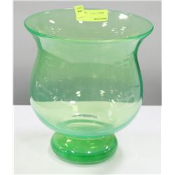 LARGE GREEN DECORATIVE VASE
