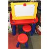 Image 1 : CRAYOLA CHILDS ART TABLE WITH 2 CHAIRS