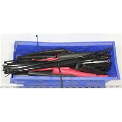 BIN OF CABLE TIES AND HEAT SHRINK,