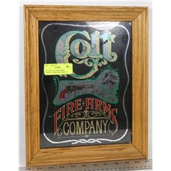 VINTAGE COLT FIRE ARMS COMPANY MIRRORED DISPLAY