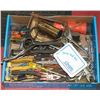 Image 1 : FLAT OF ASSORTED COMBINATION WRENCHES, PLIERS