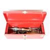 Image 1 : RED TOOLBOX WITH WRENCHES/OTHER ITEMS
