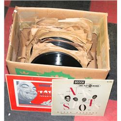 BOX OF APPROXIMATELY 80 OF 78 RPM RECORDS