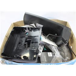 BOX OF PLANTRONICS MIXED BOX OF HEADSETS AND