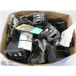 BOX OF PLANTRONICS MIXED BOX OF HEADSETS AND