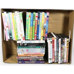 BOX OF 40 MOVIES INCLUDING, KIDS AND TV SHOWS