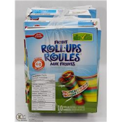 7 BOXES OF 10 FRUIT ROLL UPS SNACKS.
