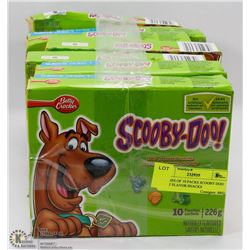8 BOXES OF 10 PACKS SCOOBY DOO FRUIT FLAVOR SNACKS