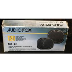 NEW 2 AUDIOVOX 120 WATT CAR SPEAKERS