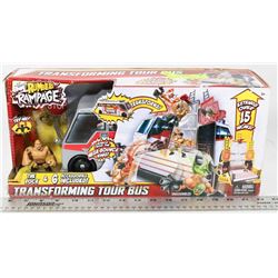 NEW WWE TRANSFORMING TOUR BUS