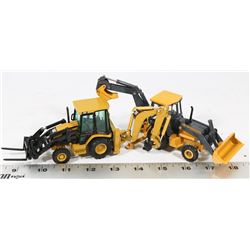 PAIR OF DIE CAST TRACTORS – JOHN DEERE & CAT