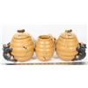 Image 1 : 3 HONEY CANISTERS WITH BEARS