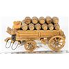 Image 1 : WOOD KEG HOLDER WAGON