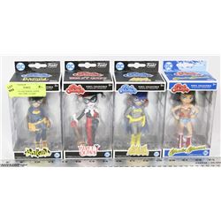 LOT OF 4 FUNKO ROCK CANDY FIGURES BAT GIRL, CLASSI