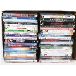 1 BOX OF 40 DVD'S