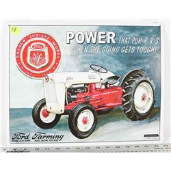 METAL GOLDEN JUBILEE FORD FARMING CO SIGN