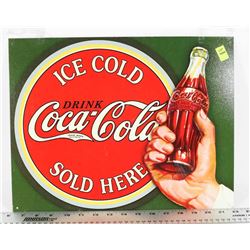 VINTAGE COCA COLA METAL SIGN REPLICA