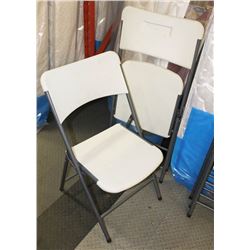 LOT OF 2 ENDURO  RESIN, FOLDING CHAIRS