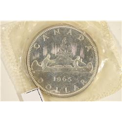 1965 CANADA SILVER DOLLAR BU