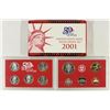 Image 2 : 2001 US SILVER PROOF SET (WITH BOX)