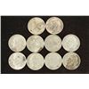 Image 1 : 10 ASSORTED SILVER ROOSEVELT DIMES