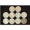 Image 2 : 10 ASSORTED SILVER ROOSEVELT DIMES