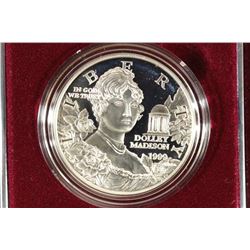 1999-P DOLLEY MADISON COMMEMORATIVE PF SILVER $