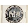 Image 1 : 1 TROY OZ .999 FINE SILVER PROOF ROUND REPUBLIC