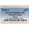 Image 3 : 1999-S SILVER PENNSYLVANIA QUARTER PCGS PR69 DCAM