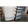 Image 2 : 2 PLASTIC 4 DRAWER ORGANIZERS