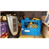 Image 1 : CRATE OF TOOLS AND FAN